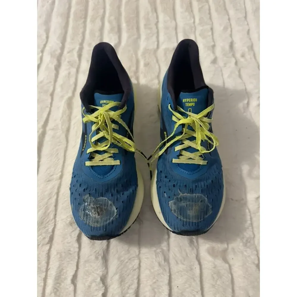 Brooks Hyperion Tempo Mens Running Shoes Yellow Navy Size 11 D 1103391D767